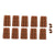10 Moldes Silicona  Chocolate Molde De Silicona Barra Cereal