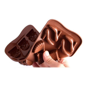 2 Moldes De Chocolate Molde Chocolate Tacon Abanico Cartera