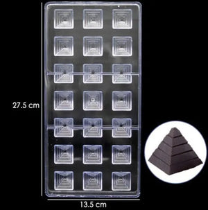 Moldes Chocolate Moldes De Chocolate Policarbonato Piramide