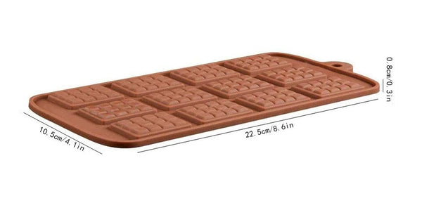 Waffle Chocolate Mold moldes De Silicona Chocolate Bar Mold Silicone Moldes  De Silicona Para Reposteria Reposteria